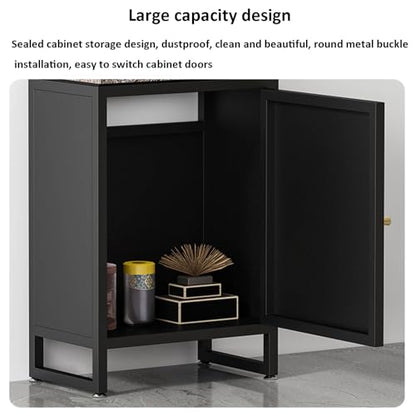Home Office Fish Tank Stand, Professional Metal Aquarium Stand Storage Shelf Heavy Duty Breeder Turtle Terrarium Stand Rack, Reptile Tank Stand with Lockers，Fish Tank Cabinet - color: Gold, size: 50*30*70cm