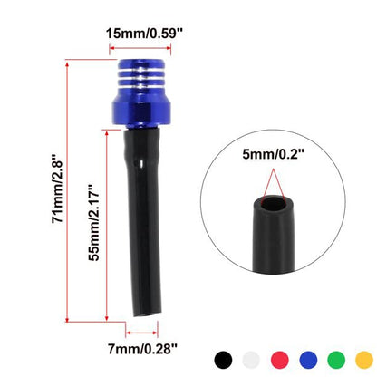 2Pcs ATV Gas Tank Vent Hose Air Vent Hose Gas Fuel Cap Universal CNC Tank Valve Vent Tube with Check Ball Aluminum Breather for YZ80 YZ85 YZ125 YZ250 YZ250F YZ400F YZ426F YZ450F Blue - color: Blue