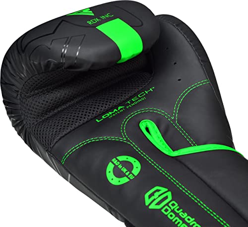 RDX Kids Punching Bag 2FT with Punch Gloves, Unfilled Boxing Set, Non Tear Maya Hide Leather Junior Hanging Bag, Kickboxing MMA Grappling Muay Thai Karate Taekwondo BJJ Training - color: Green