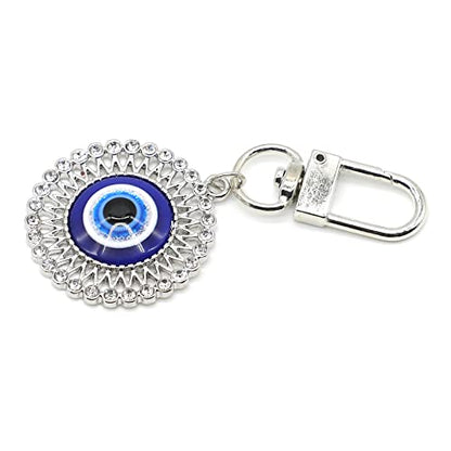 Evil Eye Keychains Car Key Ring Bag Purse Charm for Women Men - Good Luck Amulet Protection - color: A