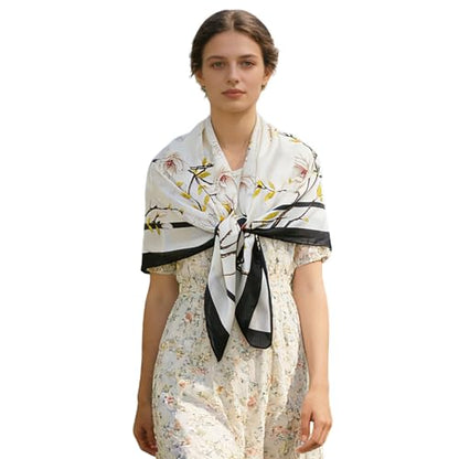 43" Large Square Scarf Fashion Scarves Hair Wrapping Scarfs Night Sleeping Headscarf for Women B07 - color: B072