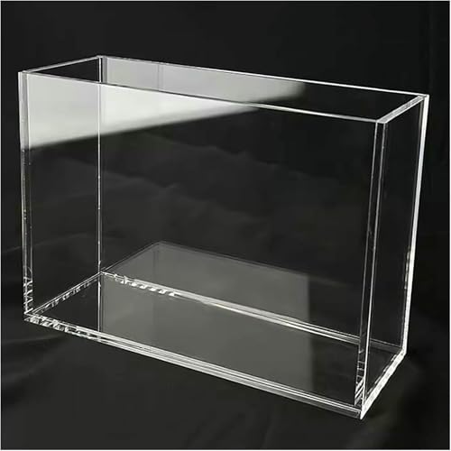 Creative Photography Tray Acrylic Display Cabinet, Transparent Shallow Water Tank Cosmetics Advertising Shooting Props, Thickness 5mm Storage Tray - size: 5.9x3.9x7.9in