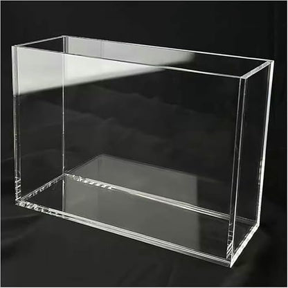 Creative Photography Tray Acrylic Display Cabinet, Transparent Shallow Water Tank Cosmetics Advertising Shooting Props, Thickness 5mm Storage Tray - size: 7.9x3.9x3.9in