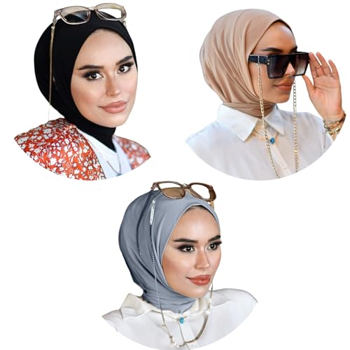 para life Snap Hijab for Women, Breathable Instant Hijabs|Standard Size Stretchable Cotton Sandy|Jersey Undercap - color: Assorted-5