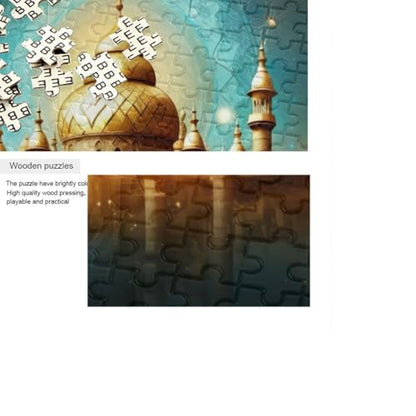 Jigsaw Puzzles 1000 Pieces for Adults Kids Ramadan Kareem Eid Al Adha Mubarak Muslim Game Artwork Toy Gifts 202a5289