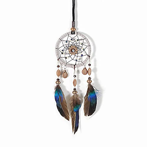 Dream Catcher for Car, Handmade Bohemian Style Rearview Mirror Hanging Decor with Feathers & Beads, Good Luck Charm for Safe Travel, Car Accessories for Women (Popular Picks) - color: Popular Picks