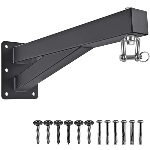 SELEWARE Wall Mount Heavy Bag Hanger Heavy Duty Punching Bag Hanger | 500LB Capacity Adjustable 360° Swivel Heavy Bag Bracket for Home Gym Indoor Outdoor Boxing, Muay Thai and MMA Training - size: C: 17" length