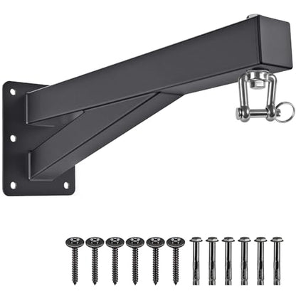 SELEWARE Wall Mount Heavy Bag Hanger Heavy Duty Punching Bag Hanger | 500LB Capacity Adjustable 360° Swivel Heavy Bag Bracket for Home Gym Indoor Outdoor Boxing, Muay Thai and MMA Training - size: C: 17" length
