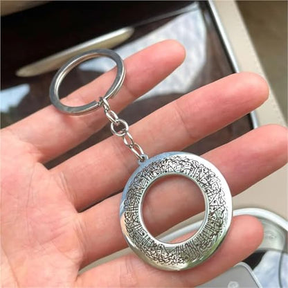 Islam Muslim Dua-al-Safar Stainless Steel Car Keychain Travel Protection