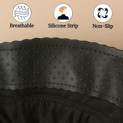 The Grip Cap Non-Slip Hijab Undercap for Women – Breathable Under Hijab Cap – Athletic & Daily Wear–Black & Lilac - color: Black