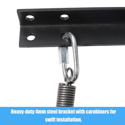 200LBS-MB Heavy Bag Hanger Noise Vibration Dampening Ceiling Mount | Premium 4mm Steel Bracket with Built In Vibration Dampening Spring, Engineered to Support 12 to 16 Inch Joist Structures
