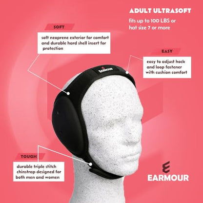 Wrestling Headgear with Adjustable Ear Guard - Youth Chin Protection, Design for Ultimate Comfort and Safety in Every Match, Black