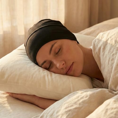 3 Pcs Women Hijab Undercap, Non Slip Hijab Cap, Solid Color Undercap Under Scarf for Women (Black, White, Khaki)