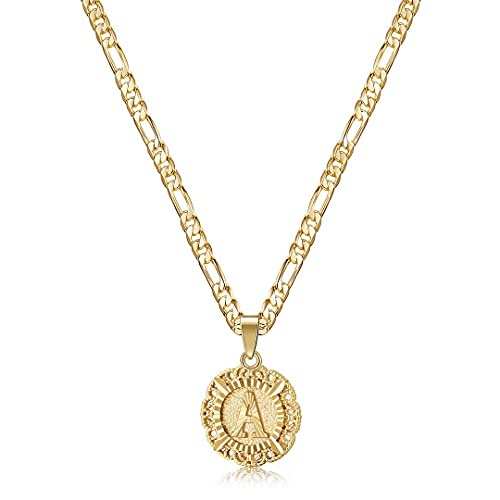 KissYan Initial Necklaces for Women - color: Gold, style: A Letter