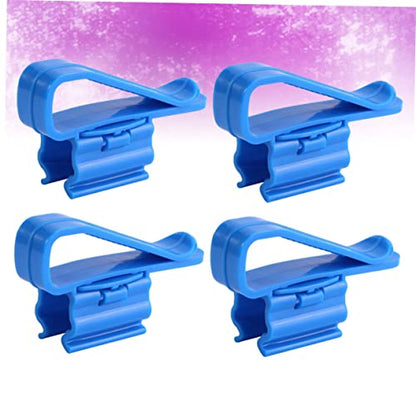 4pcs Aquarium Filtration Hose Holder Clip for Water Pump Tube Stabilization Easy Attach Water Clip for Tropical Fish Tank Cleaning and Maintenance - size: 8.50X2.60X1.80CM