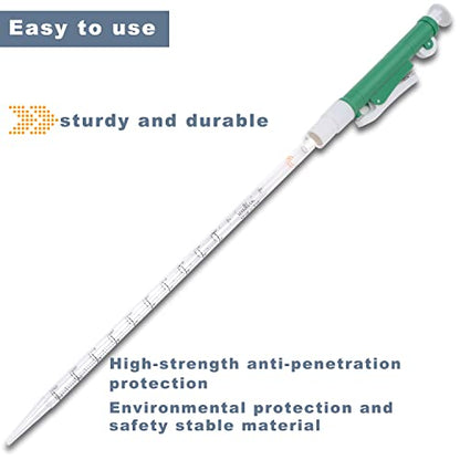 ONiLAB Pipette Pumps,Scientific Pipette Pump 10ml, Green, for Disposable Plastic and Glass Pipettes… | Lightweight Design, Smooth Operation, Plastic And Glass Pipette Compatibility, Precise Liquid Transfer - style: 10ml