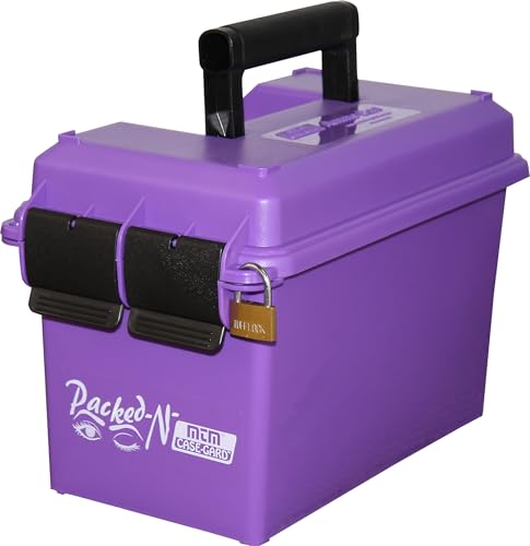 MTM AC50C-25 Ammo Can, 50-Caliber, Heavy-Duty Dual Latching System, Rugged Polypropylene Plastic, O-Ring Seal System, Water Resistant, Bulk Ammo Storage, USA Made, Purple - color: Purple