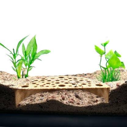Shrimp Breeding Protector, Shrimp Hide Tunnel, Brown | Aquarium tunnel creates a sheltered breeding cave for dwarf, cherry and baby shrimp while helping protect young shrimp. - color: Brown