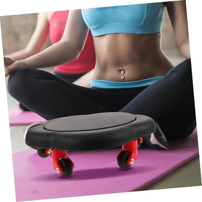 Yardwe Abdominal Muscle Trainer Dual-sided Gliding Discs Ab Core Exercise Board for Rolling Abs Wheel Workout