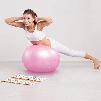 NewMe Fitness Stability Workout Cards - Instructional Fitness Deck for Women & Men, Beginner Fitness Guide to Training Exercises at Home or Gym - style: Stability