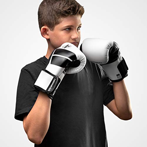 Hayabusa S4 Kids Boxing Gloves for Boys and Girls - color: White, size: 6oz
