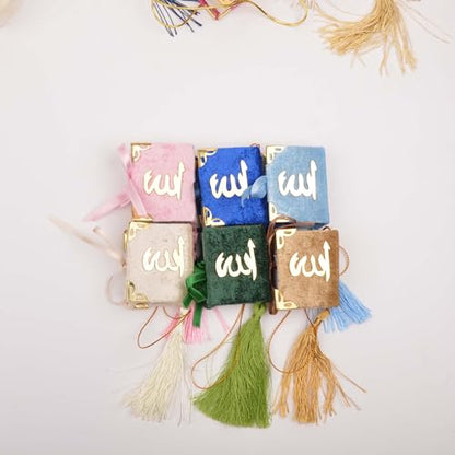Set of 10 Quran Book for Muslim Favors Quran Book Arabic Hajj Favors Car Hanging Quran Islamic Gift (Dark Blue) - color: Dark Blue