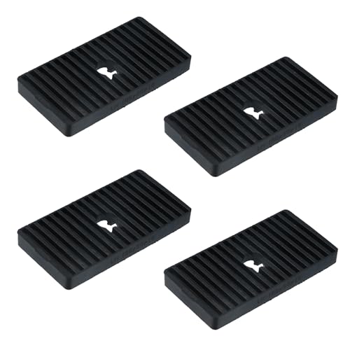 MY MIRONEY 4PCS 3.94" × 1.97" Rectangle Rubber Anti-Vibration Isolator Pads, Air Conditioner Shock Pads for Air Compressor, Air Conditioner Unit, HVAC, Treadmill - style: Rectangle