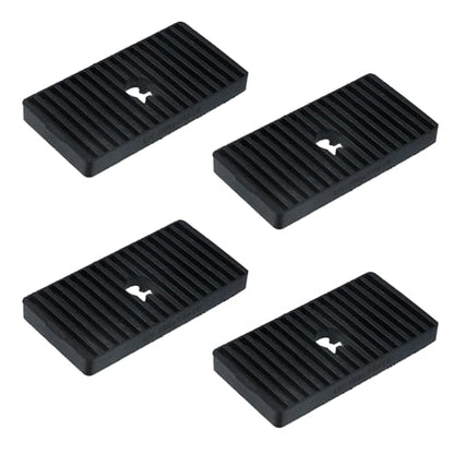 MY MIRONEY 4PCS 3.94" × 1.97" Rectangle Rubber Anti-Vibration Isolator Pads, Air Conditioner Shock Pads for Air Compressor, Air Conditioner Unit, HVAC, Treadmill - style: Rectangle