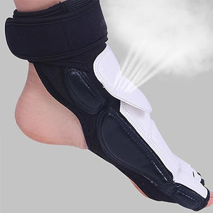 Taekwondo Foot Protector Double Fixation Elastic Cloth Surrounding Design for Kids - size: Medium