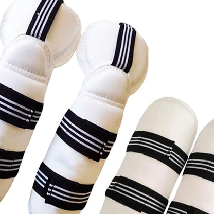 kowaku Taekwondo Guard Protective Gear Elastic Strap Protector Protection Padded Guard for Training Karate MMA Grappling Sanda - color: Leg and Arm Guards S