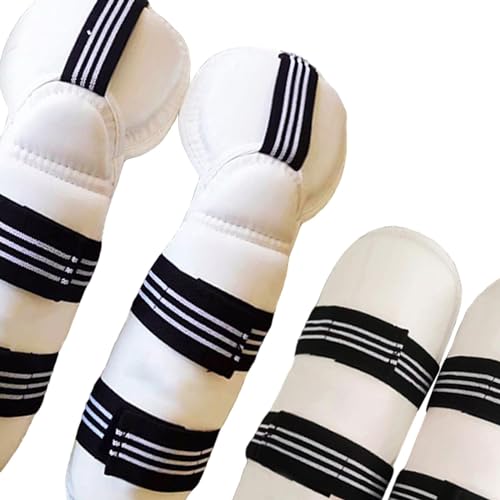 kowaku Taekwondo Guard Protective Gear Elastic Strap Protector Protection Padded Guard for Training Karate MMA Grappling Sanda - color: Leg and Arm Guards M