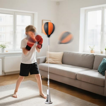 Boxing Reflex Bag With Stand, Reflex Bag, Strong Rebound Speed Ba-g Boxing, Punching Bags For Adults, Home Gym Accessories, Height Adjustable Gym Supplies - color: 110-130cm