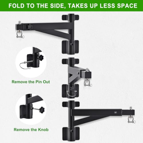 Kipika Heavy Bag Hanger Wall Mount Punching, Rotatable Heavy Duty Boxing Bag Bracket for Home Gym Indoor, Adjustable Length for Kickboxing Bag, Muay Thai Bag,Speed Bag - color: Adjustable length 17"-25"