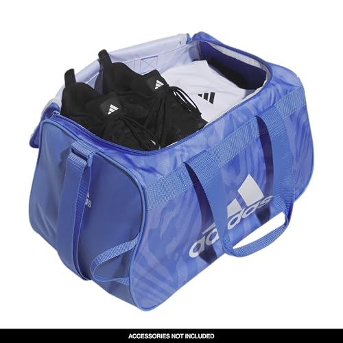adidas Power Gym Bag – Lightweight Small Duffel, Lightwave Blue Fusion/White/Diablo, OSFA - color: Lightwave Blue Fusion/White/Diablo