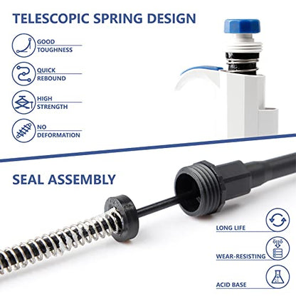 FOUR E'S SCIENTIFIC 10-100μL Pipette, Single-Channel Adjustable Pipettor | Manual Micropipette, Clear Volume Display, Lightweight Ergonomic Design - size: 05 (10-100ul)