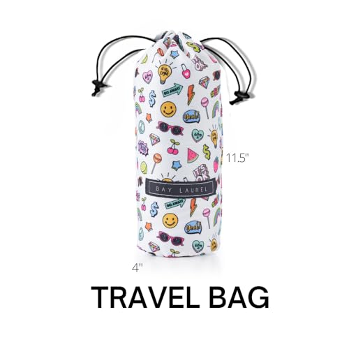 BAY LAUREL Turkish Beach Towel with Travel Bag 39 x 71 Quick Dry Sand Free Lightweight Large Oversized Towels Light - color: Blue With Mix White