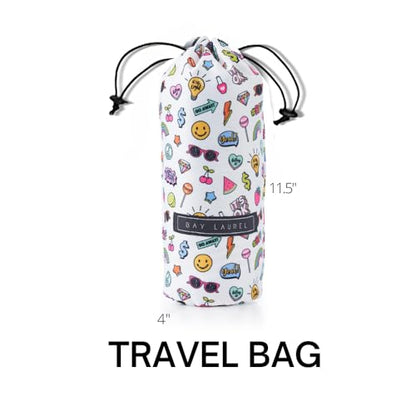 BAY LAUREL Turkish Beach Towel with Travel Bag 39 x 71 Quick Dry Sand Free Lightweight Large Oversized Towels Light - color: Blue With Mix White
