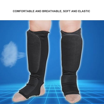 Kickboxing Shin Guard, Taekwondo Leg Guard, Unisex M Size, Lightweight and Durable - Firm EVA Support, Breathable Comfort for Martial Arts Training - size: X-Large