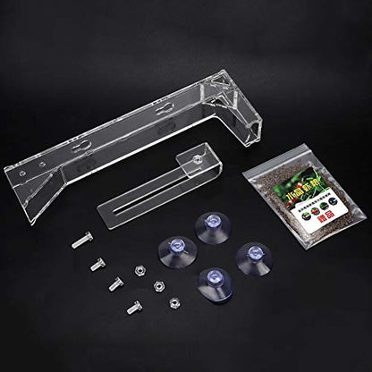 Acrylic Fish Shrimp Food Feeding Tube Granules Sunken Feeder Aquarium Accessory