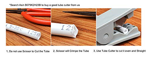 White 1/4" RO Tubing at 70°F-120PSI to 150°F-60PSI 1/4" Flexible water pipes 1/4-inch Plastic NSF Certified CCK Tubing15 Feet) - color: White 1/4" 15FT (5M)