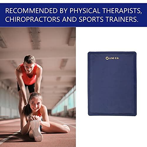 Large Gel Ice Pack 2 pack for Injuries Reusable, Flexible Hot Cold Therapy Pad for Hip, Back, Knee, Leg, Soothing Pain from Bruises & Sprains, Muscle Aches, Relief for Surgery, Back Pain 11.5" x 15.4" - size: 2cps 12*16"