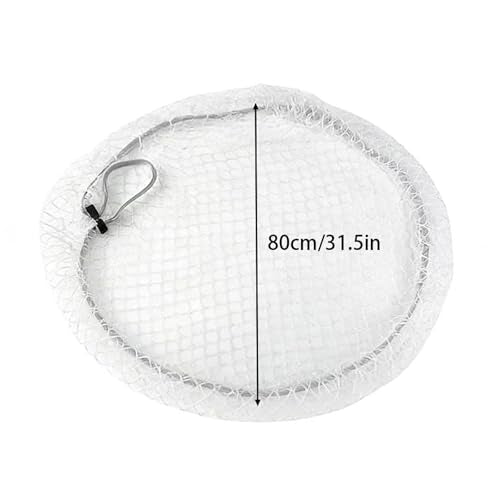 Aquarium Escape Proof Net, Nylon Material,Anti-Jumping Fish Tank Net,Circular Mesh Lid for Terrarium, Cover for Fish - color: diameter 80cm/31.5inch
