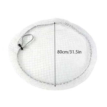 Aquarium Escape Proof Net, Nylon Material,Anti-Jumping Fish Tank Net,Circular Mesh Lid for Terrarium, Cover for Fish - color: diameter 80cm/31.5inch