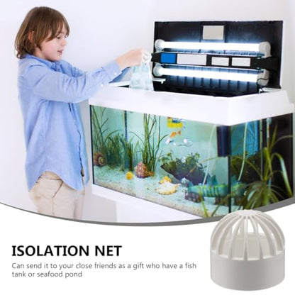 balacoo 2Pcs Fish Tank Permeable Net Covers | 1.77In Overflow Filter Screens Aquarium Intake Strainers for Seafood Pond Protection Pvc Material, 2 Covers, Fish Tank Use