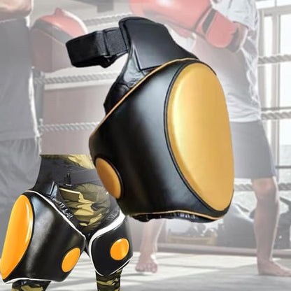 Colaxi Kick Boxing Thigh Pad,Kicking Striking Body Pad,Kickboxing Muay Thai Kickboxing Women Men Workout,Boxing Training Foot Target - color: left black