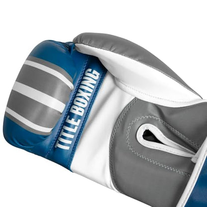 Title Boxing World Bag Boxing Gloves - color: Light Blue/Grey/White, size: 14 oz