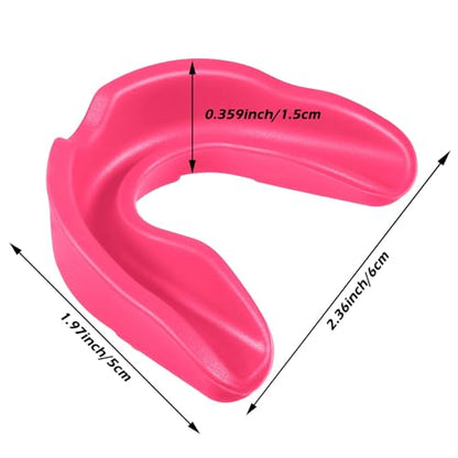 Kathfly 100 Pack Sports Mouth Guard Bulk Athletic Mouthguard Silicone Gum Mouthpiece Teeth Protection for Football Boxing Basketball Hockey Karate Lacrosse Wrestling(Pink) - color: Pink