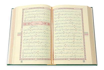 ihvan online Prayer Gift Set for Men & Women, Thin Soft Muslim Prayer Rug, Salah Mat, Beads Taasbih, Arabic Holy Quran, Islamic Gift Set for Ramadan & Eid, Green