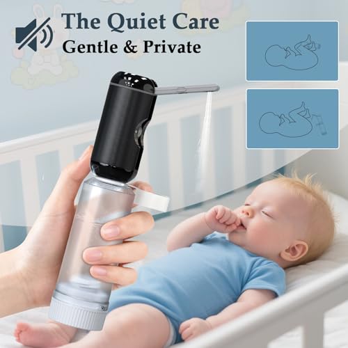 Portable Bidet for Travel, Rechargeable Waterproof Sprayer, Black - color: Black