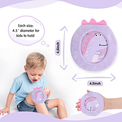 Hilph Kids Ice Packs for Boo Boos, 3 Pack Reusable Gel Hot Cold Packs for Toddlers and Babies, Cute Soft Plush Cover with Hot Cold Compress Pack for Pain Relief, Bump, Bruise, First Aid (Dinosaur) - style: C-3 Sleeve Dinosaurs